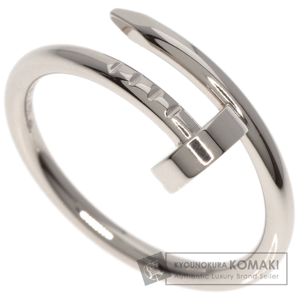 CARTIER   Ring Just Uncle Small #48 K18 White Gold Ladies