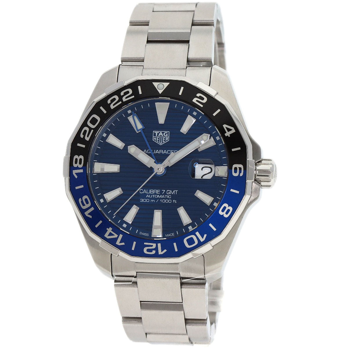 タグホイヤー WAY201T-0 アクアレーサー キャリバー7 腕時計 ステンレススチール/SS メンズ 【中古】【TAG HEUER】