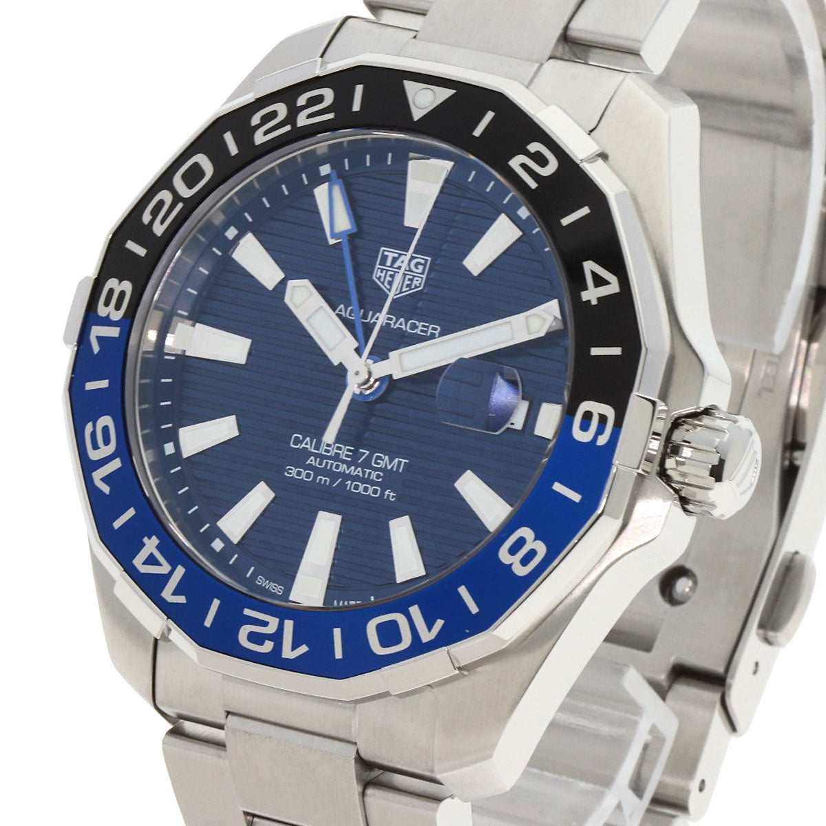 タグホイヤー WAY201T-0 アクアレーサー キャリバー7 腕時計 ステンレススチール/SS メンズ 【中古】【TAG HEUER】