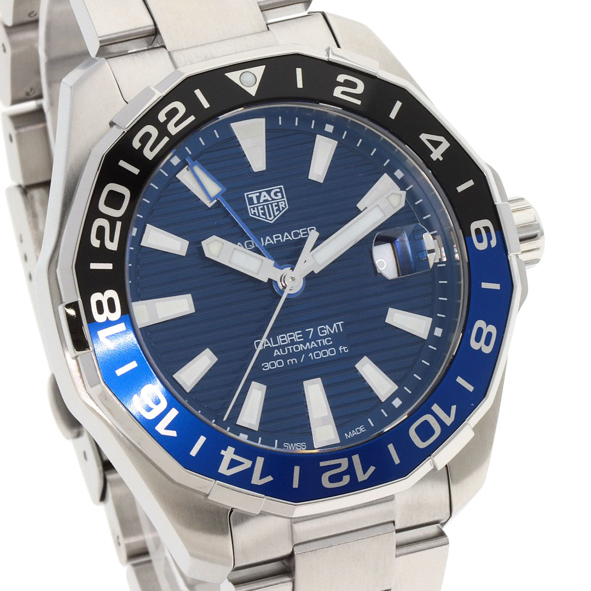 タグホイヤー WAY201T-0 アクアレーサー キャリバー7 腕時計 ステンレススチール/SS メンズ 【中古】【TAG HEUER】