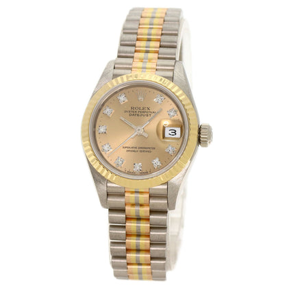 ROLEX Datejust 10P Diamond Toridoll Watches 69179BIC K18 White Gold/K18WGxK18YGxK18PG Ladies