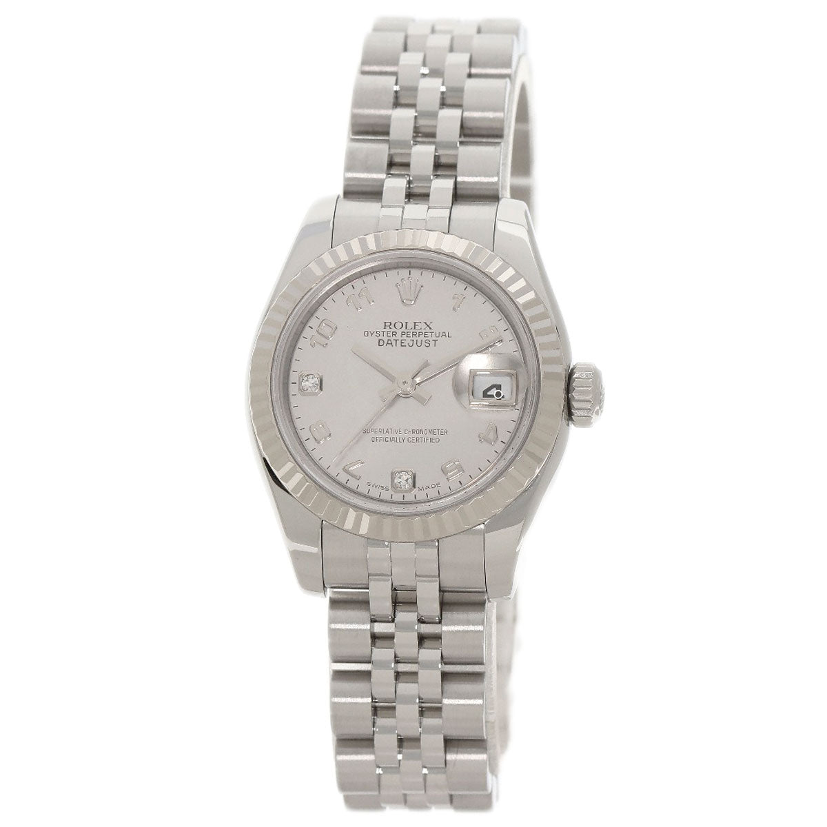 ROLEX Datejust 2P Diamond Goldust Dial Watches 179174DN2BR Stainless Steel/Stainless Steel Ladies