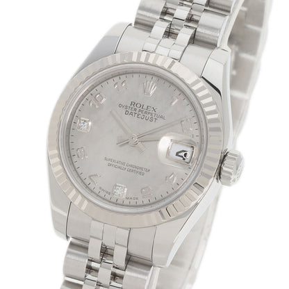 ROLEX Datejust 2P Diamond Goldust Dial Watches 179174DN2BR Stainless Steel/Stainless Steel Ladies