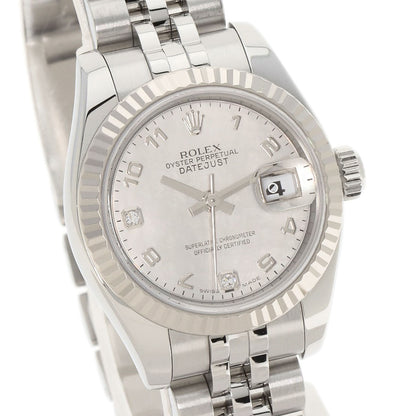 ROLEX Datejust 2P Diamond Goldust Dial Watches 179174DN2BR Stainless Steel/Stainless Steel Ladies