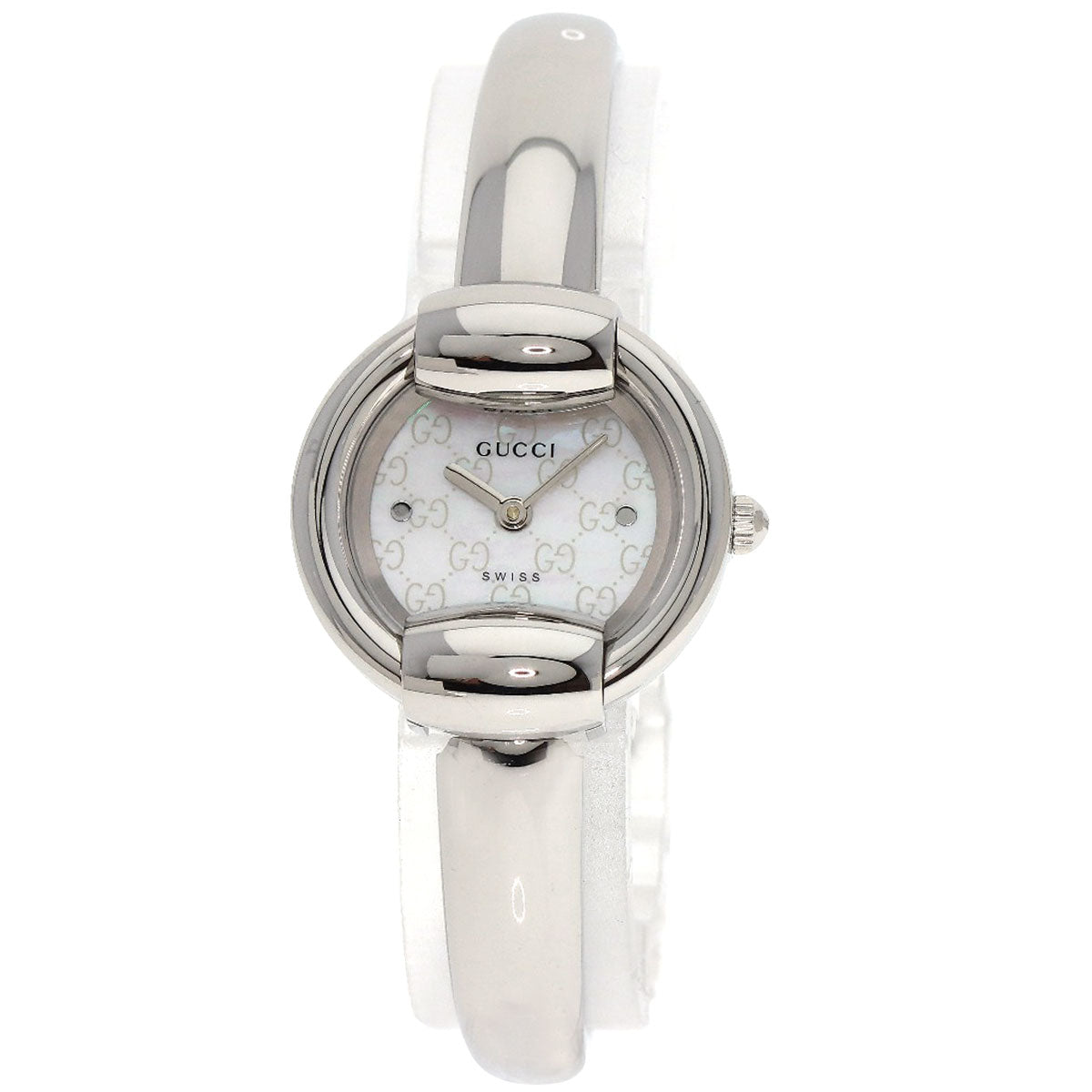 GUCCI round face bangle Watches 1400L Stainless Steel/Stainless Steel Ladies