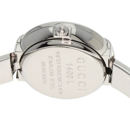 GUCCI round face bangle Watches 1400L Stainless Steel/Stainless Steel Ladies