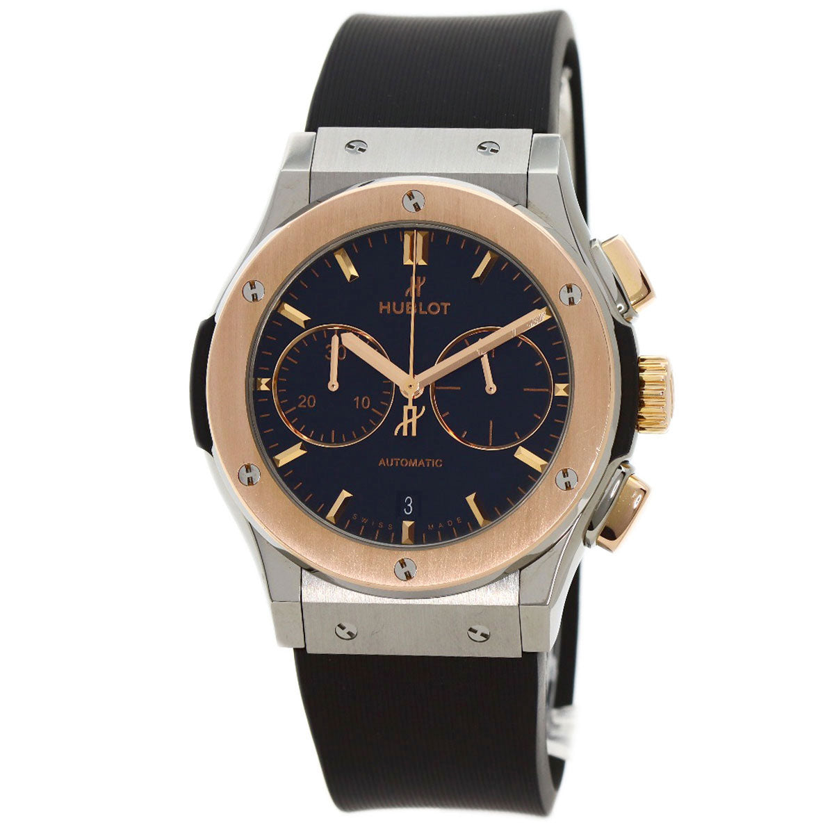 HUBLOT Classic fusion chronograph Watches 521.NO.1181.RX Titanium/Rubber mens