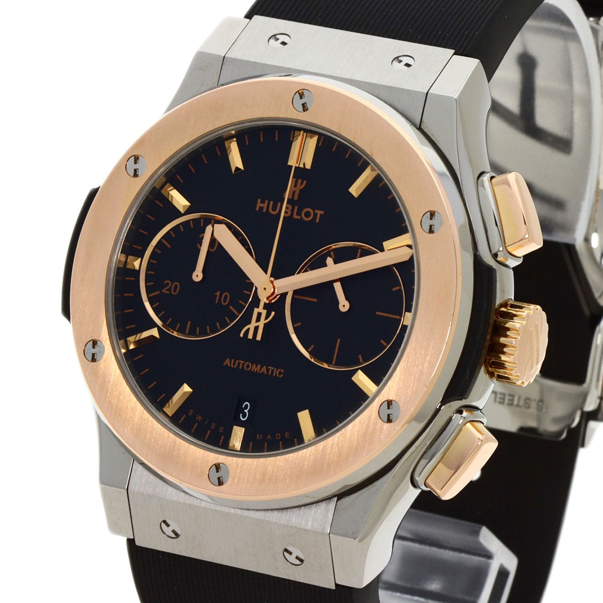 HUBLOT Classic fusion chronograph Watches 521.NO.1181.RX Titanium/Rubber mens