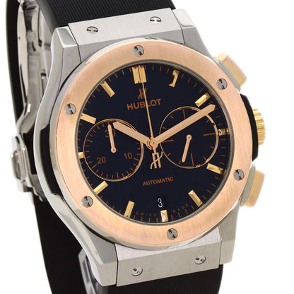 HUBLOT Classic fusion chronograph Watches 521.NO.1181.RX Titanium/Rubber mens