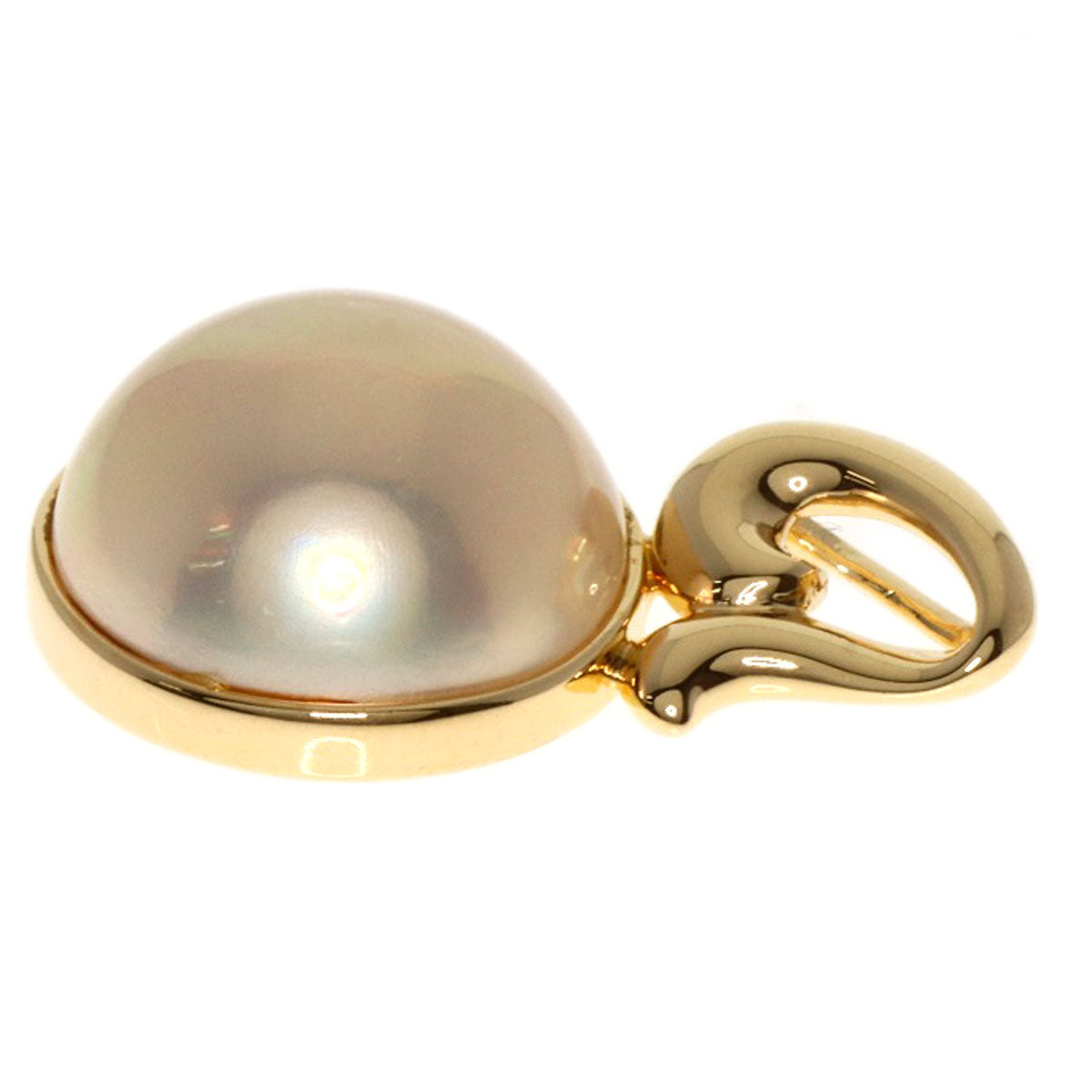 TASAKI   Pendant top Mabe Pearl Pearl K18 Yellow Gold Ladies