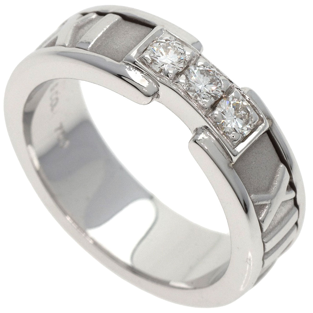 TIFFANY&Co.   Ring Atlas Diamond K18 White Gold Ladies