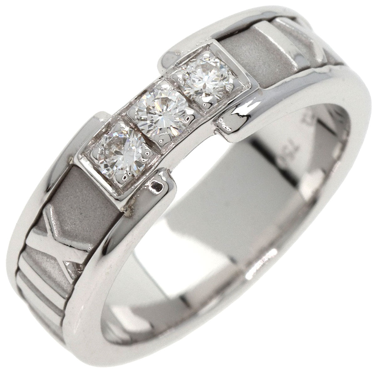 TIFFANY&Co.   Ring Atlas Diamond K18 White Gold Ladies