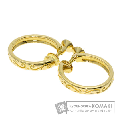 MIKIMOTO   Earring design hoop K18 Yellow Gold Ladies