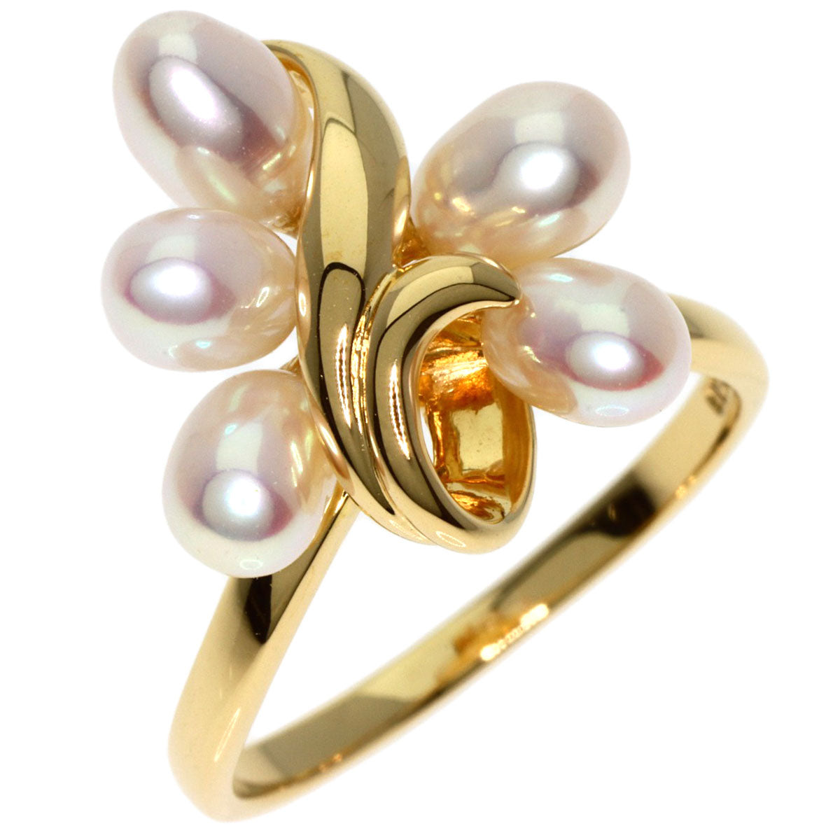 TASAKI Freshwater Pearl Pearl Ring K18 Yellow Gold Ladies [Used]