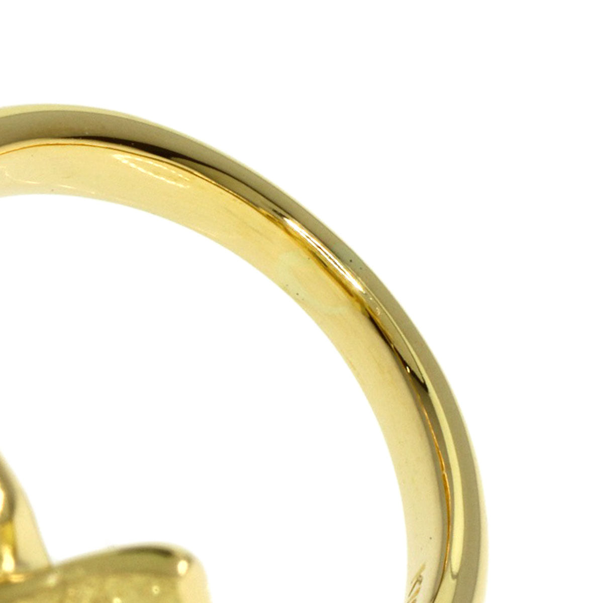 SHUN TAMURA Diamond gardenia motif Ring K18 Yellow Gold Ladies [Used]