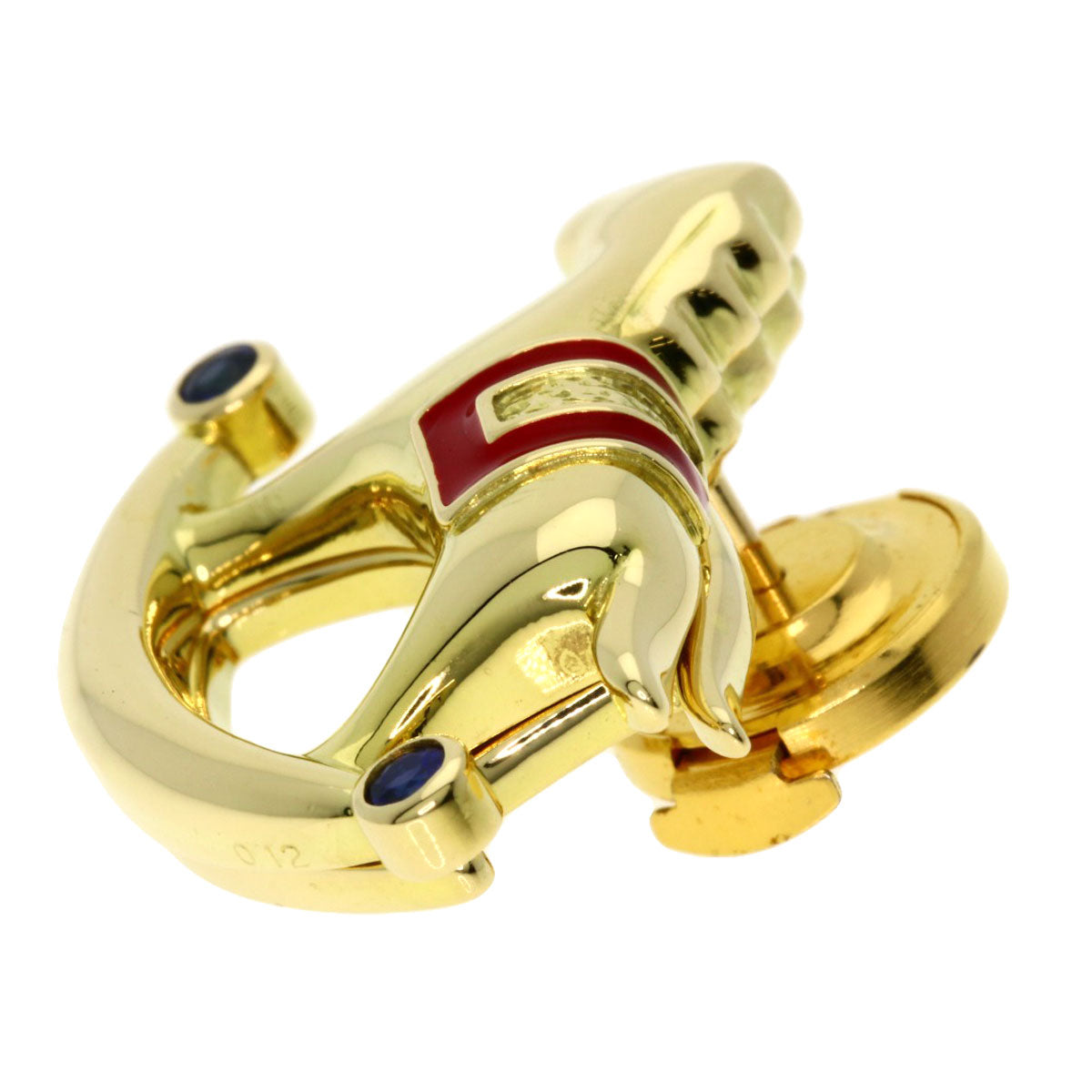 HCO Rocking Horse Pin Brooch Brooch K18 Yellow Gold 8.3g　Ladies