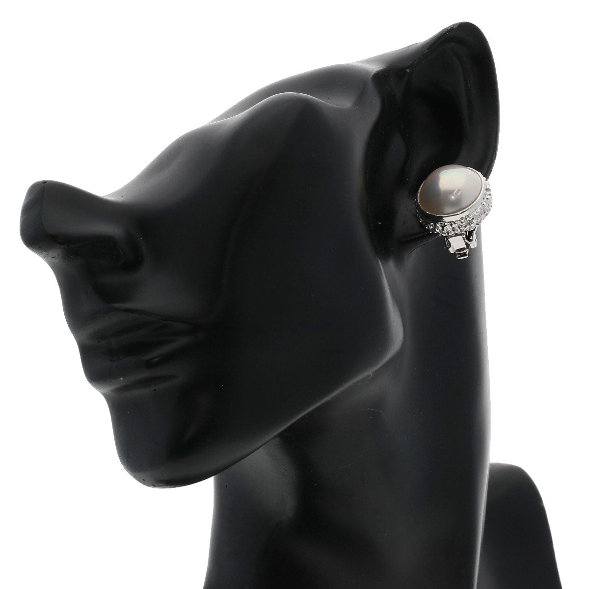 TASAKI Mabe Pearl Pearl Earring K14 White Gold Ladies [Used]