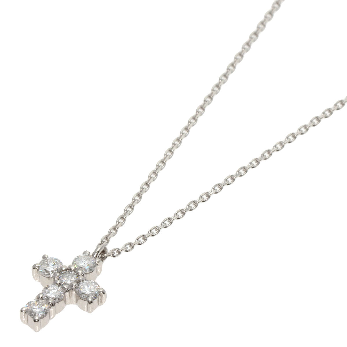 VANDOME   Necklace Cross diamond Platinum PT850 PT900Ladies