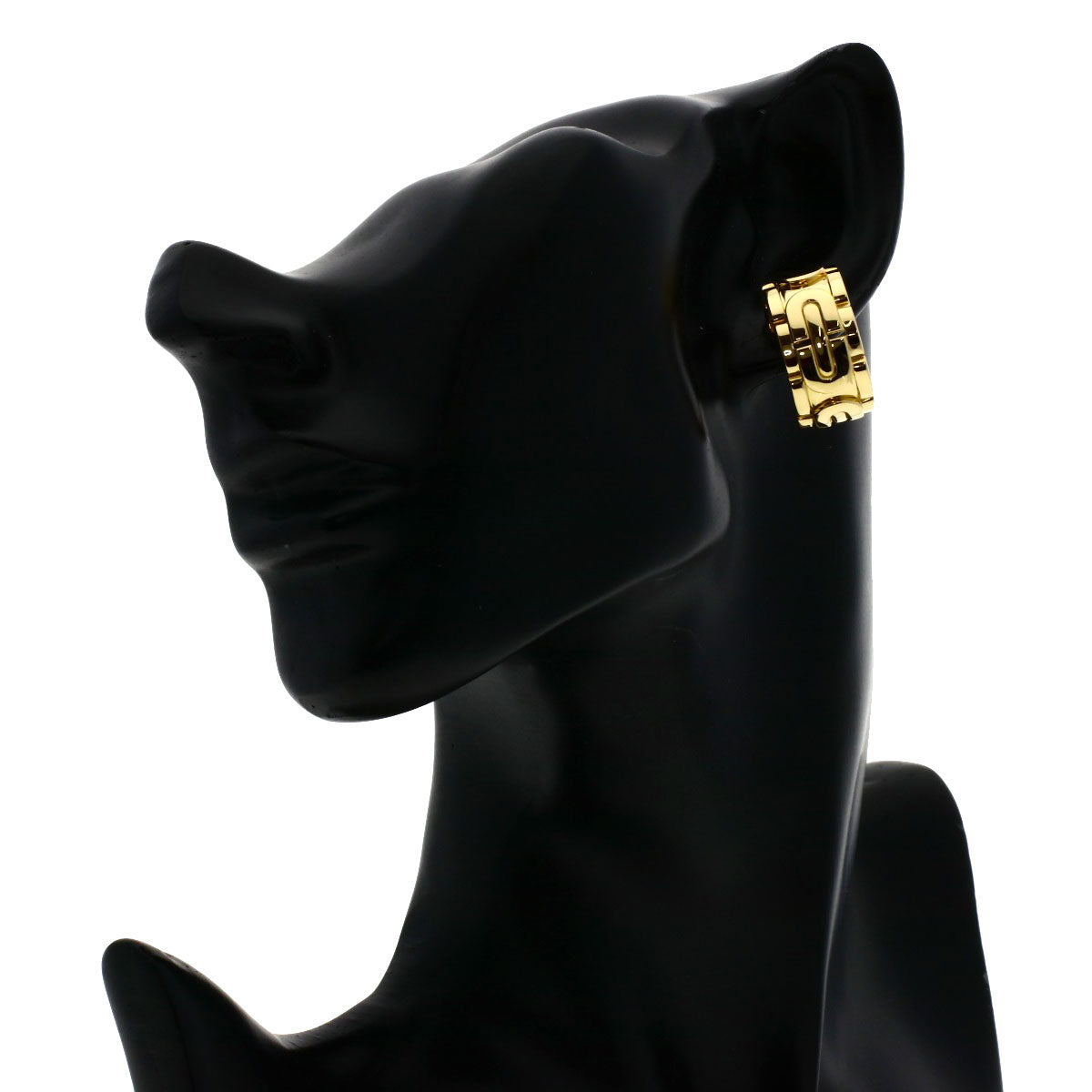 CARTIER   Earring PANTHERE Art Deco K18 Yellow Gold Ladies