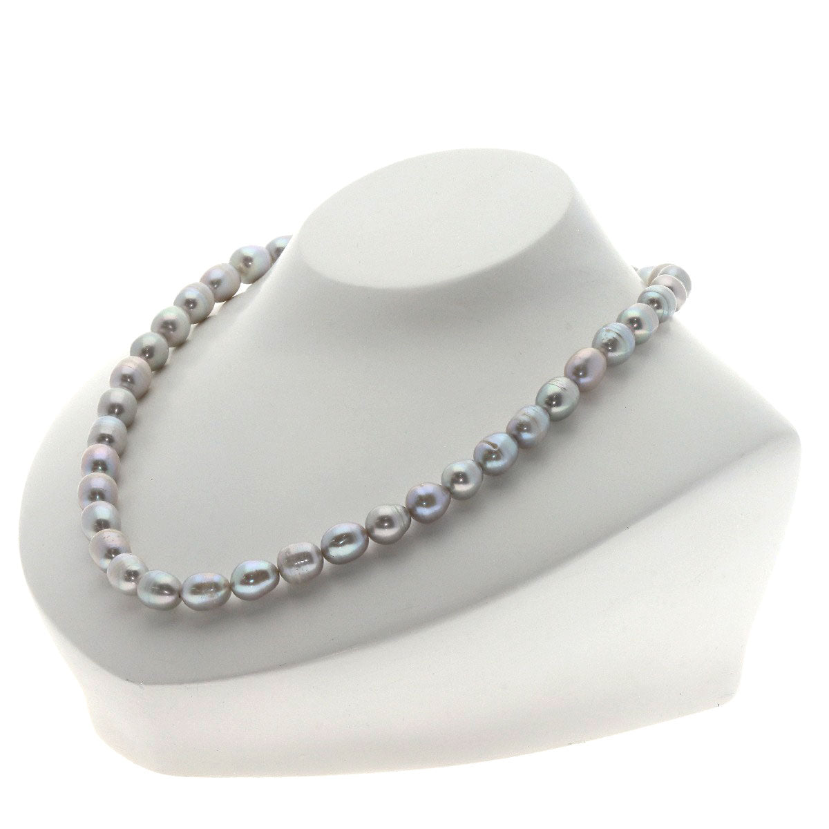 Gray pearl Pearl Necklace Metal 44.2g　Ladies