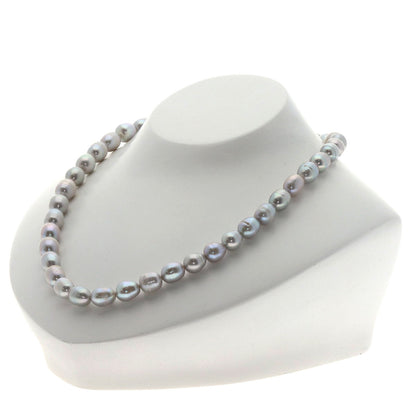 Gray pearl Pearl Necklace Metal 44.2g　Ladies