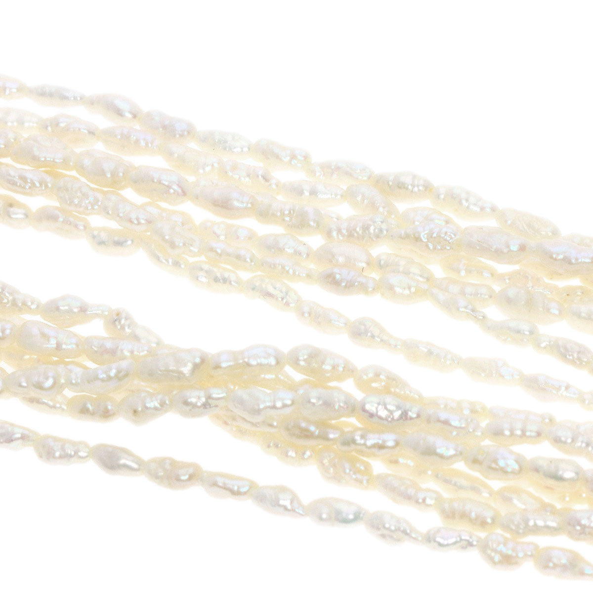 Freshwater Pearl Pearl 7-row bracelet set Necklace Metal g　Ladies