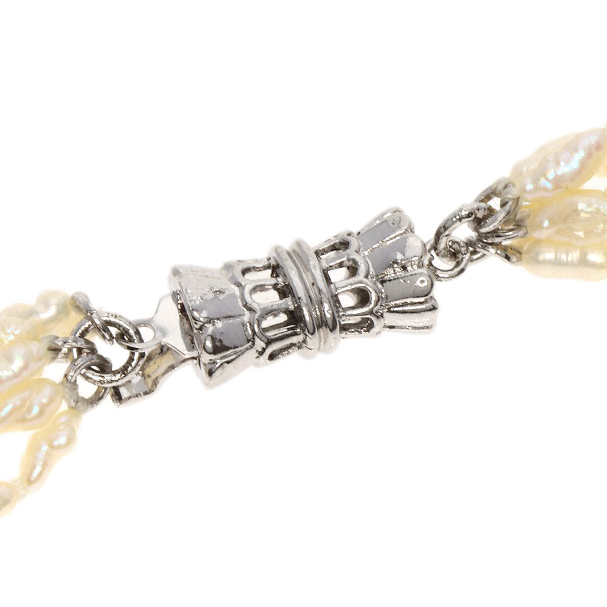 Freshwater Pearl Pearl 7-row bracelet set Necklace Metal g　Ladies