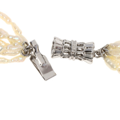 Freshwater Pearl Pearl 7-row bracelet set Necklace Metal g　Ladies