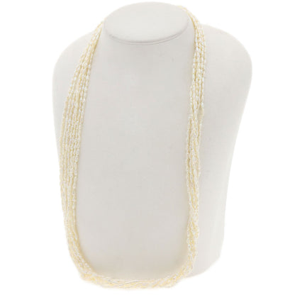 Freshwater Pearl Pearl 7-row bracelet set Necklace Metal g　Ladies