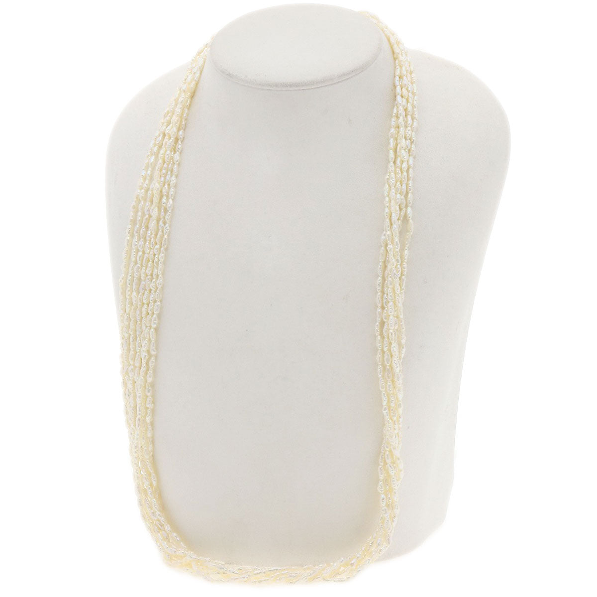Freshwater Pearl Pearl 7-row bracelet set Necklace Metal g　Ladies
