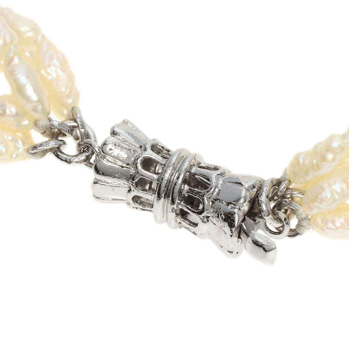 Freshwater Pearl Pearl 7-row bracelet set Necklace Metal g　Ladies