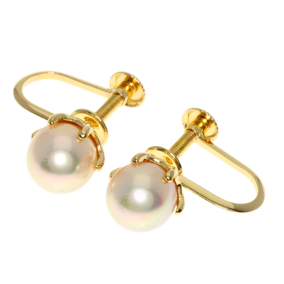 TASAKI   Earring Akoya pearl Pearl K18 Yellow Gold Ladies