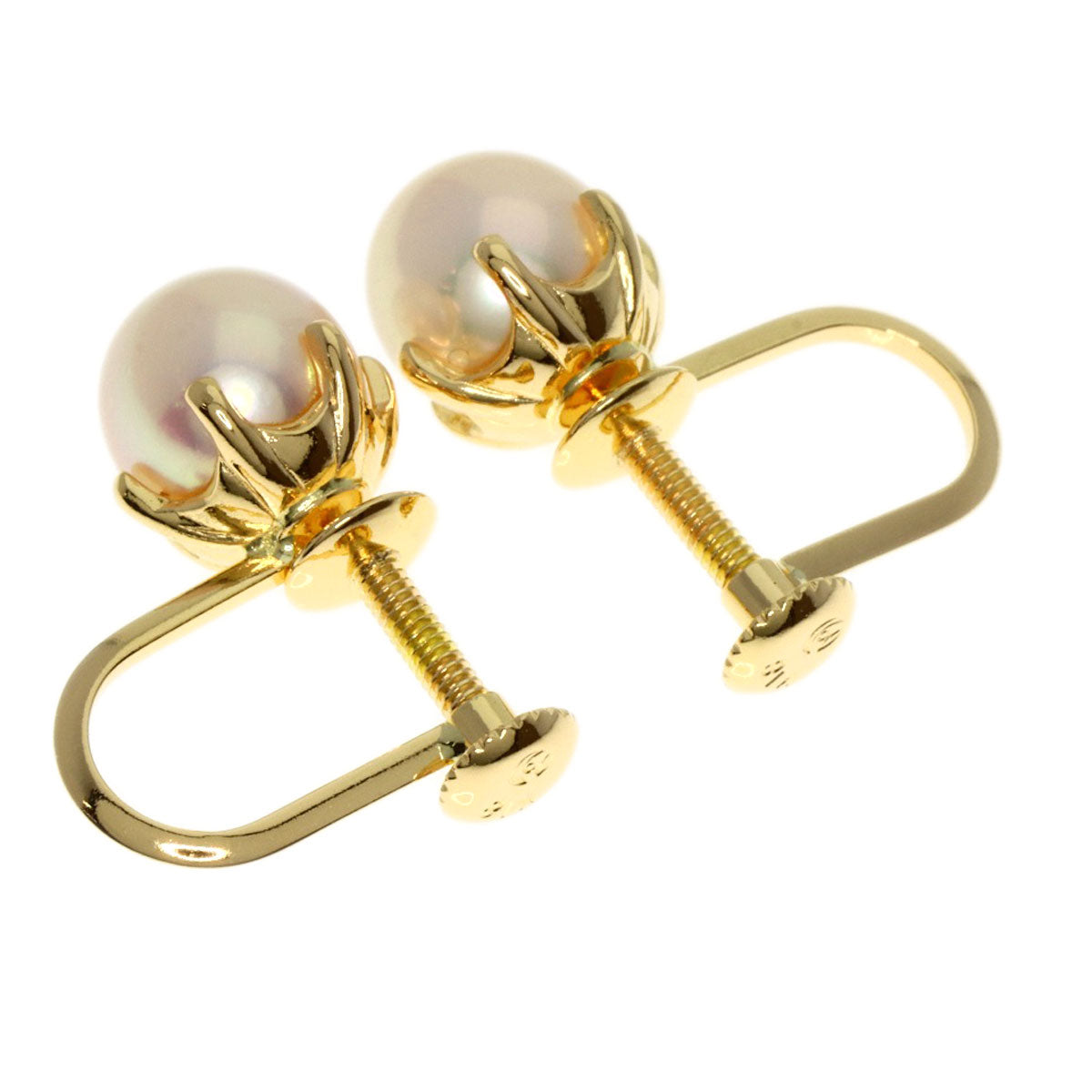 TASAKI Akoya pearl Pearl Earring K18 Yellow Gold Ladies [Used]