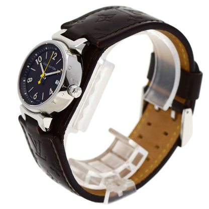 LOUIS VUITTON Tambour Watches Q1211 Stainless Steel/Leather Ladies