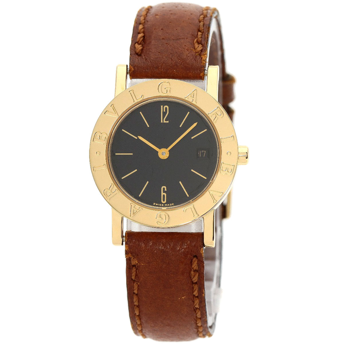 BVLGARI BVLGARI BVLGARI Watches BB26GLD K18 Yellow Gold/Leather Ladies