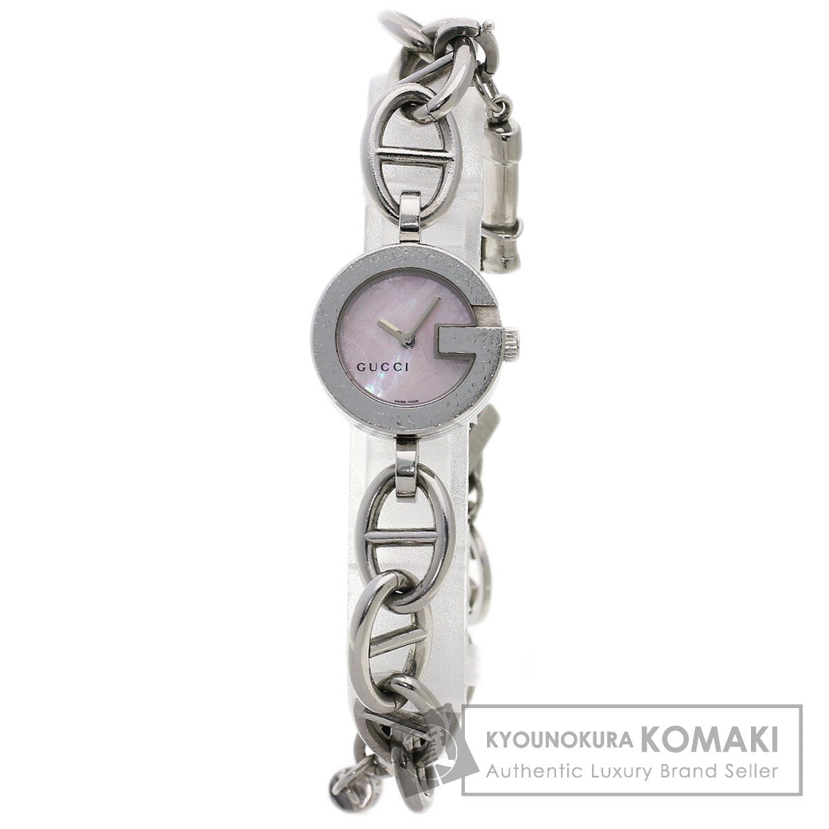 GUCCI G Charm Bracelet Watches 107 Stainless Steel/Stainless Steel Ladies