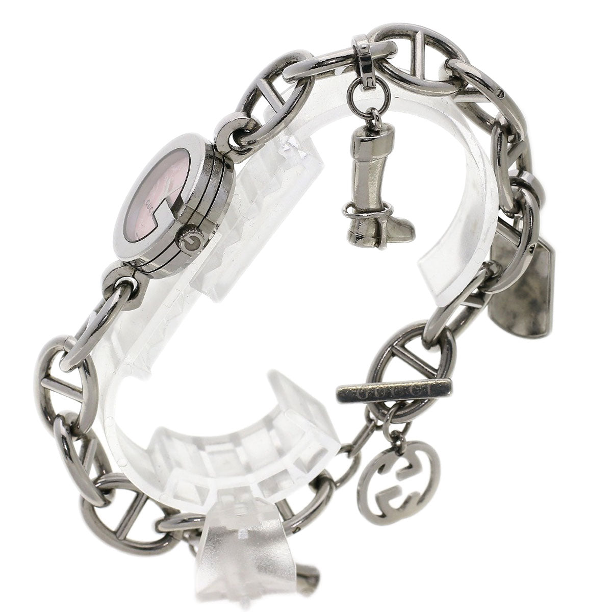 GUCCI G Charm Bracelet Watches 107 Stainless Steel/Stainless Steel Ladies