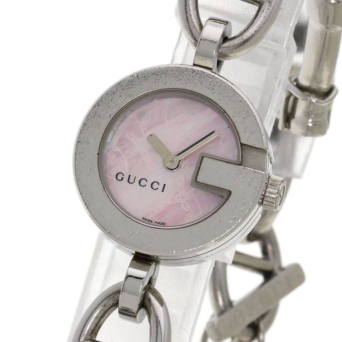 GUCCI G Charm Bracelet Watches 107 Stainless Steel/Stainless Steel Ladies