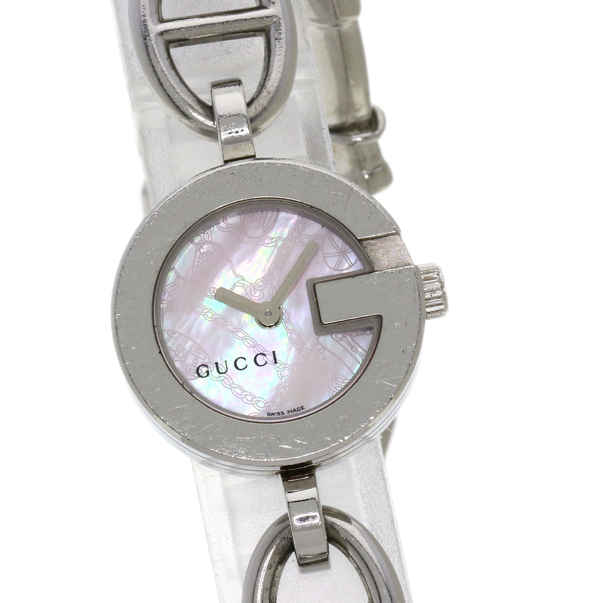 GUCCI G Charm Bracelet Watches 107 Stainless Steel/Stainless Steel Ladies