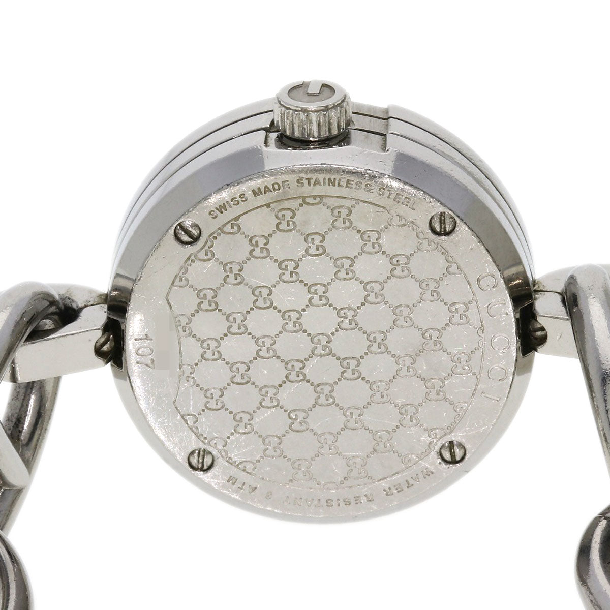 GUCCI G Charm Bracelet Watches 107 Stainless Steel/Stainless Steel Ladies