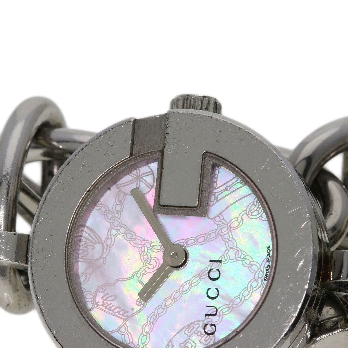 GUCCI G Charm Bracelet Watches 107 Stainless Steel/Stainless Steel Ladies