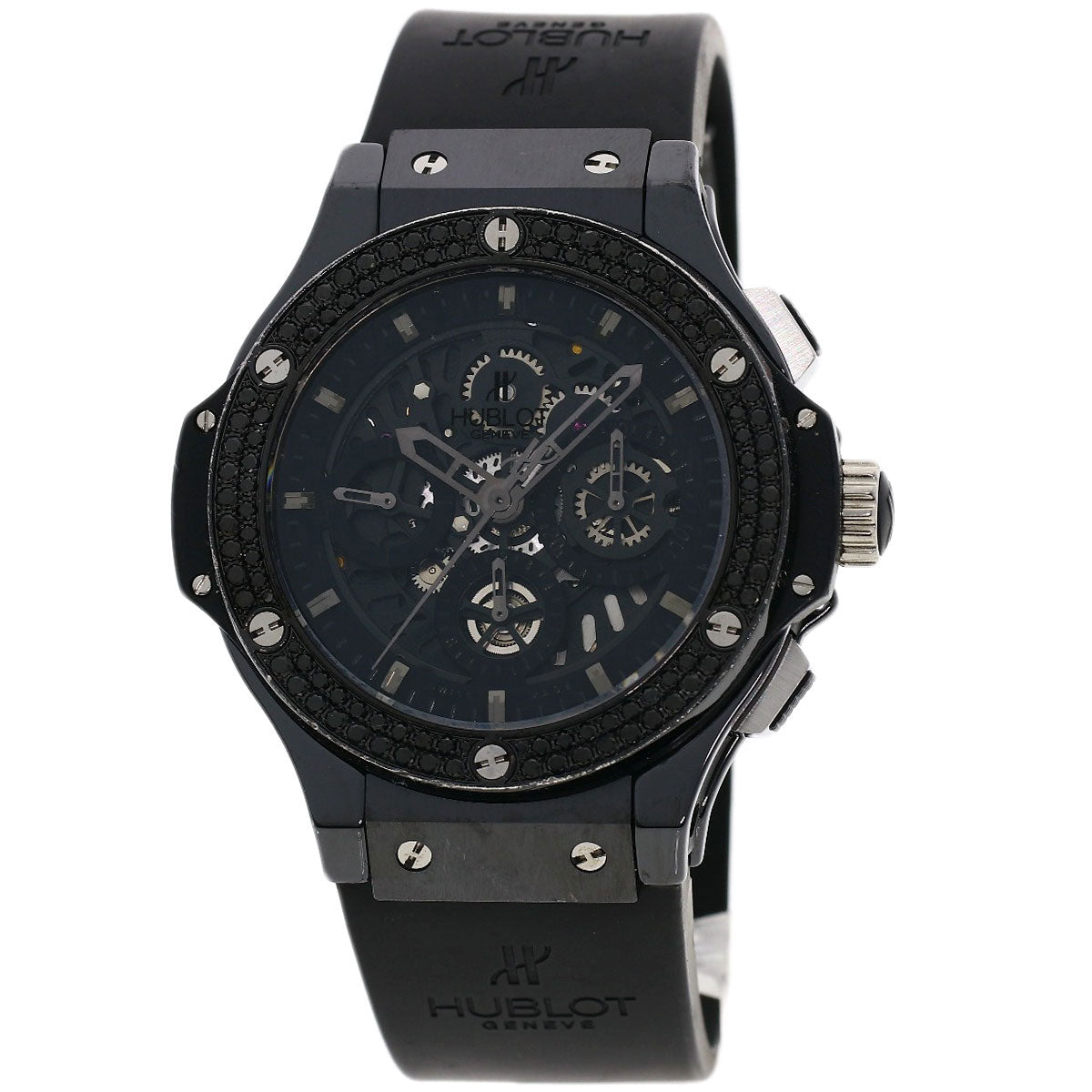 HUBLOT Big Bang Aero Van Black Diamond Watches 310.CV.1110.RX.1110 Ceramic/Rubber mens