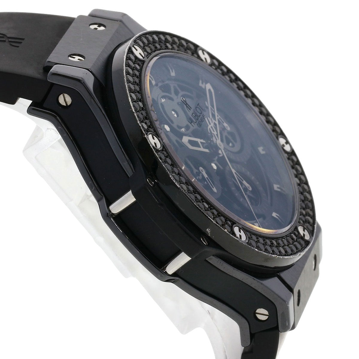 HUBLOT Big Bang Aero Van Black Diamond Watches 310.CV.1110.RX.1110 Ceramic/Rubber mens