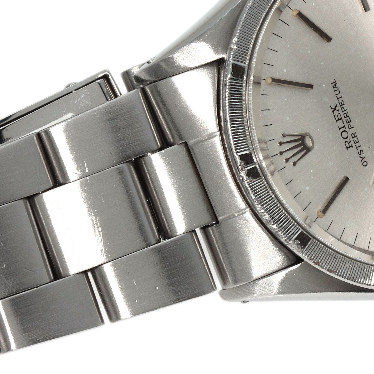 ROLEX Oyster Perpetual 1973 engine turned bezel Watches 1007 Stainless Steel/Stainless Steel mens