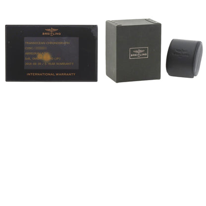 BREITLING Transocean Chronograph Unitime Watches AB0510U0/A790 Stainless Steel/Rubber mens
