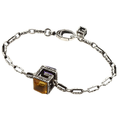 GUCCI   Bracelet Citrin Amethyst #16 Silver Ladies