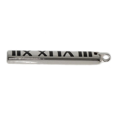 TIFFANY&Co. Atlas Bar Numeric Pendant top Silver Ladies [Used]