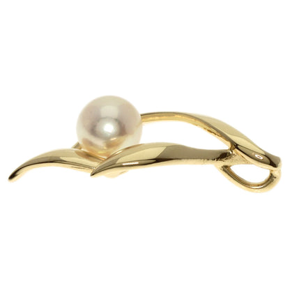 MIKIMOTO   Pendant top Pearl Pearl K14 Yellow Gold Ladies