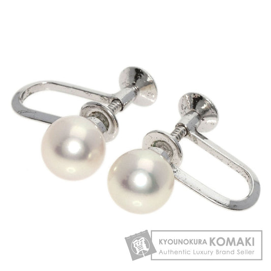 MIKIMOTO   Earring Akoya pearl Pearl Silver Ladies