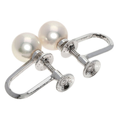 MIKIMOTO   Earring Akoya pearl Pearl Silver Ladies